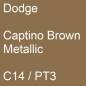 Preview: Dodge, Captino Brown Metallic, C14 / PT3.